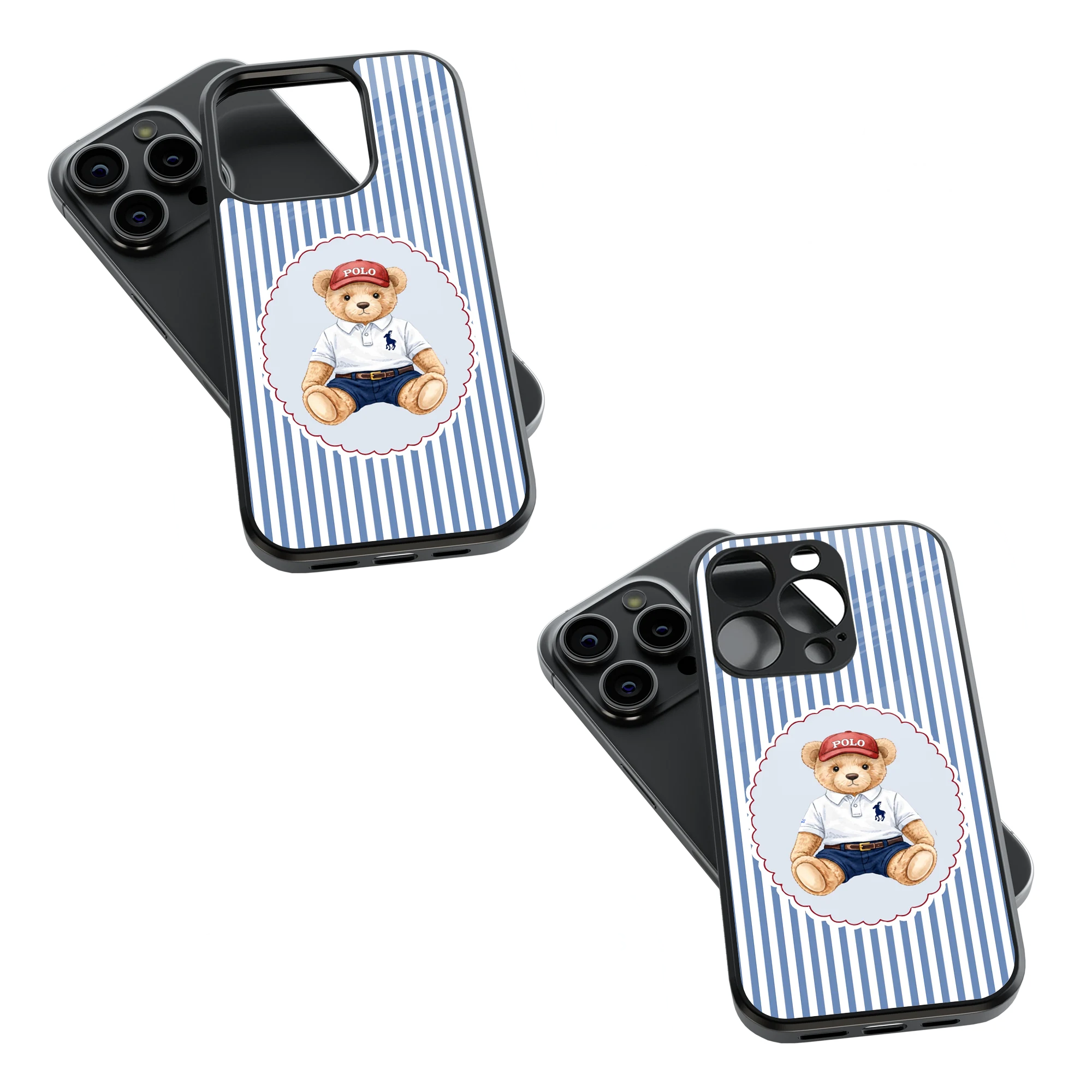 Trendy Glass Back Mobile Case for iPhone, Samsung, Redmi, OnePlus, Google Pixel, Motorola