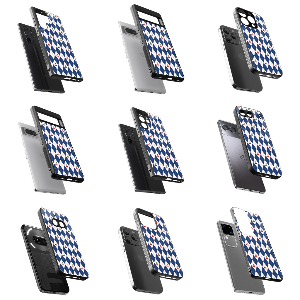 Durable Glass Back Mobile Case for iPhone, Samsung, OnePlus, Google Pixel, Redmi, Vivo, Oppo