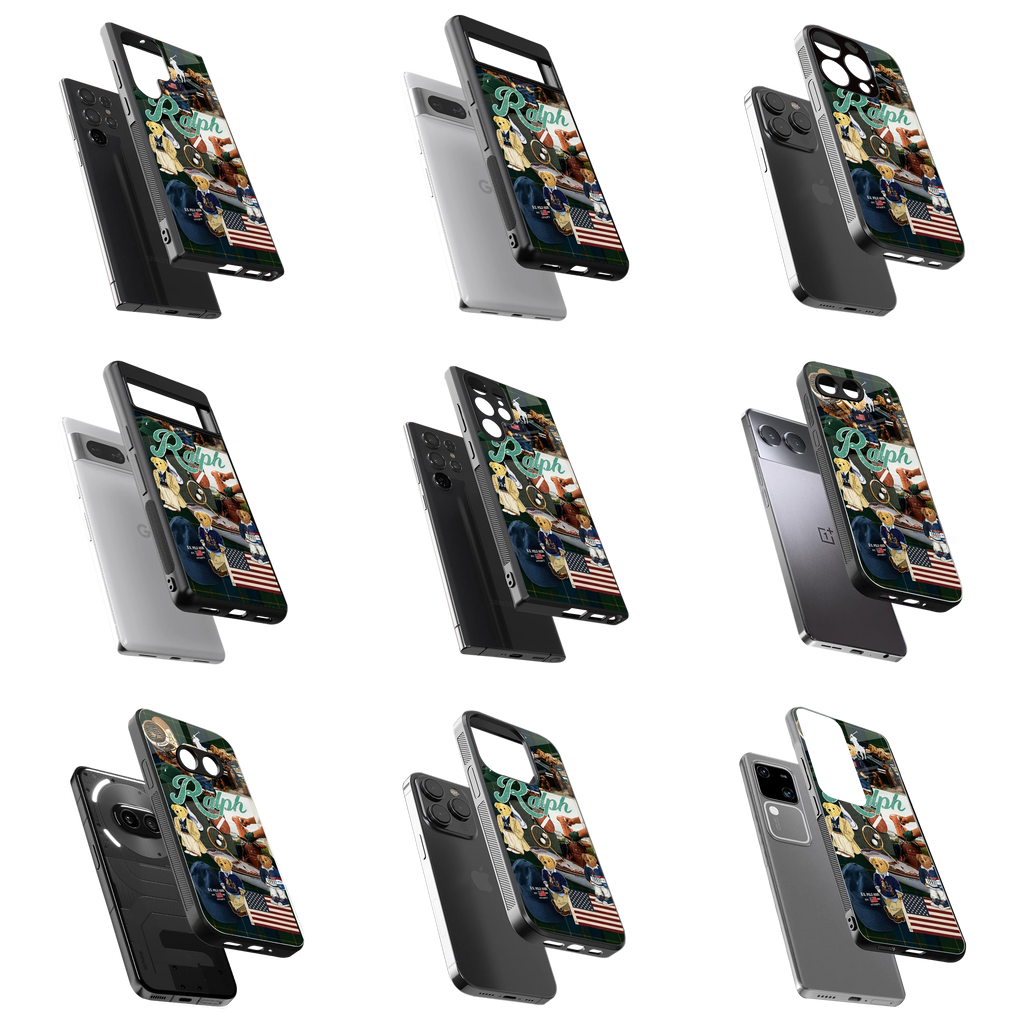 Durable Glass Back Mobile Case for iPhone, Samsung, OnePlus, Google Pixel, Redmi, Vivo, Oppo