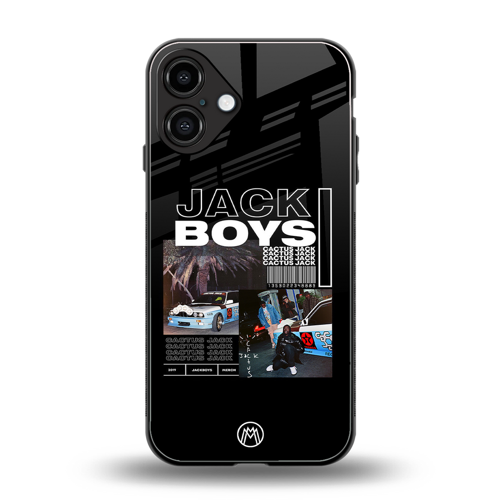 jack boys back phone cover | glass case for iphone 16 plus