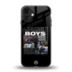 jack boys back phone cover | glass case for iphone 16 plus