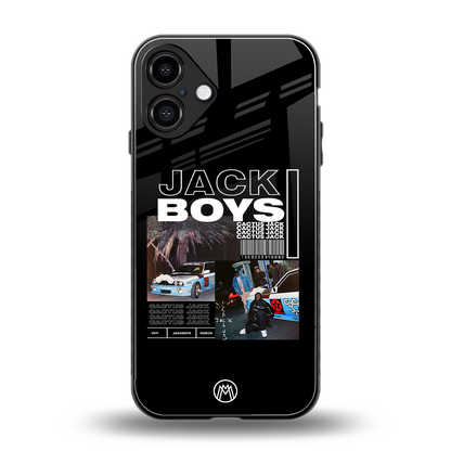 jack boys back phone cover | glass case for iphone 16 plus