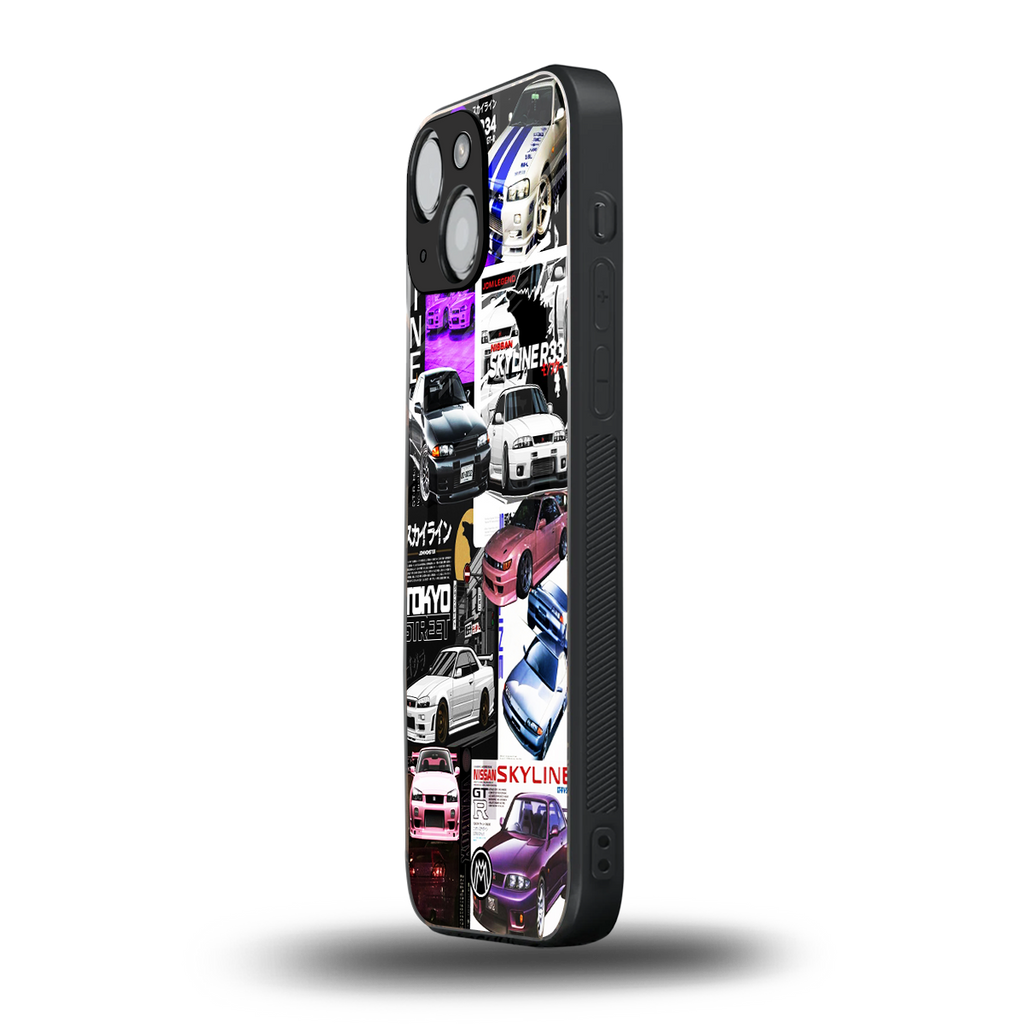 japan core back phone cover | glass case for iphone 13 mini