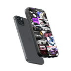 japan core back phone cover | glass case for iphone 15 plus