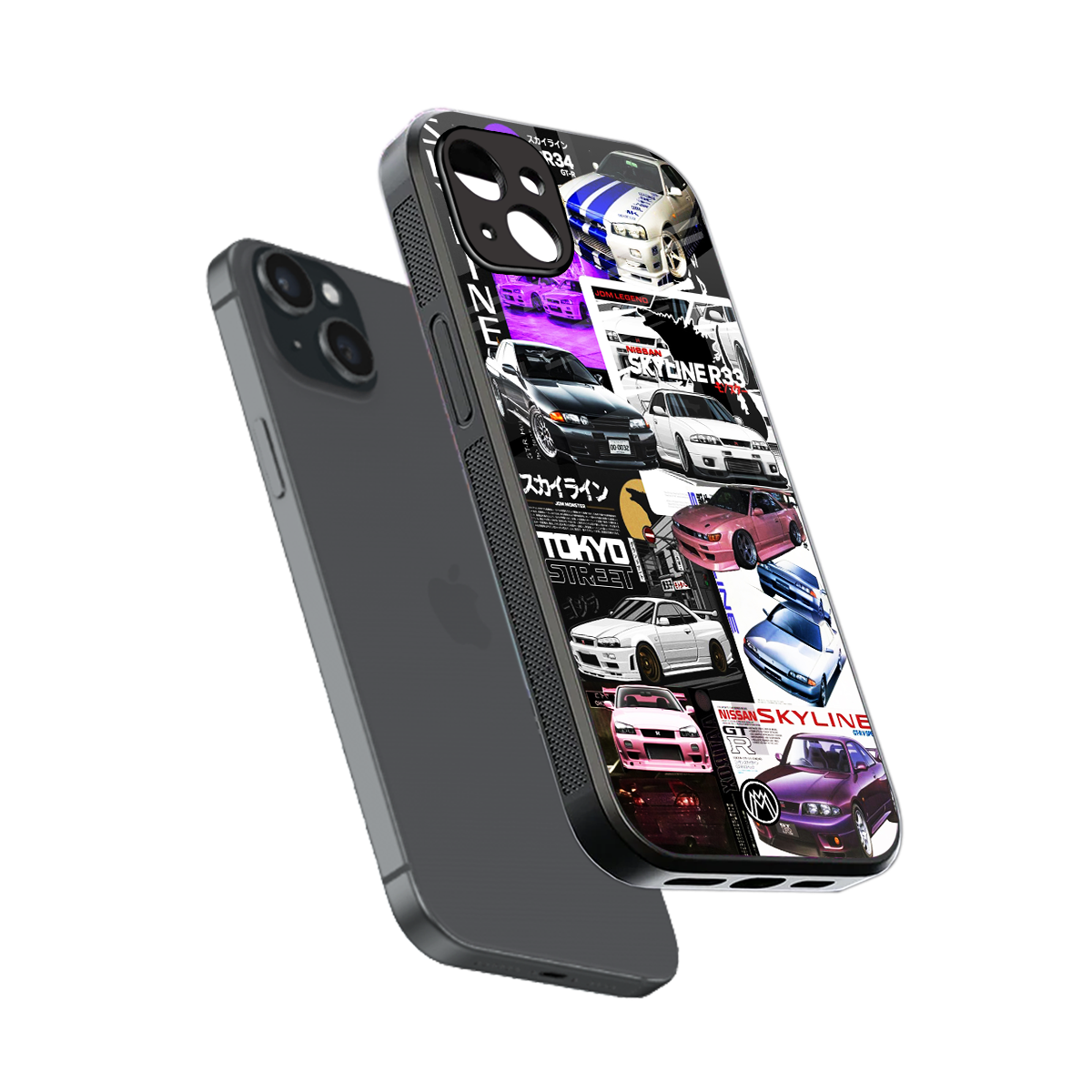 japan core back phone cover | glass case for iphone 14 plus