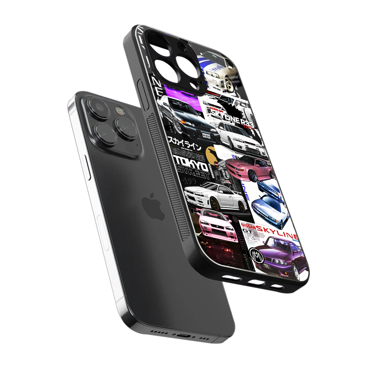japan core back phone cover | glass case for iphone 15 pro max