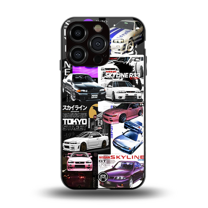 japan core back phone cover | glass case for iphone 15 pro