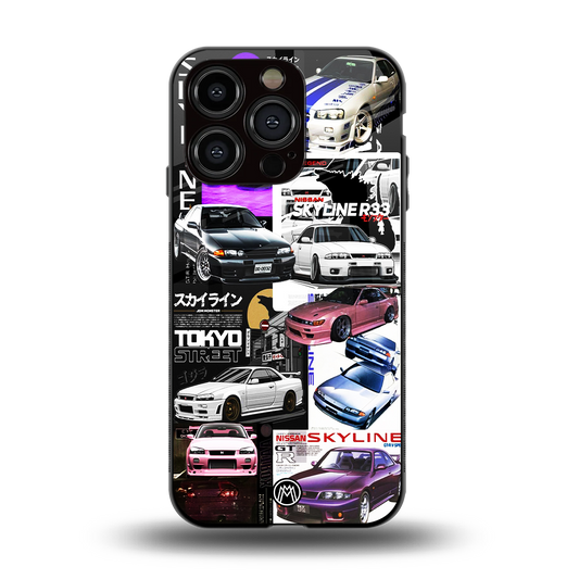 japan core back phone cover | glass case for iphone 15 pro