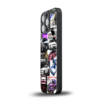 japan core back phone cover | glass case for iphone 14 pro