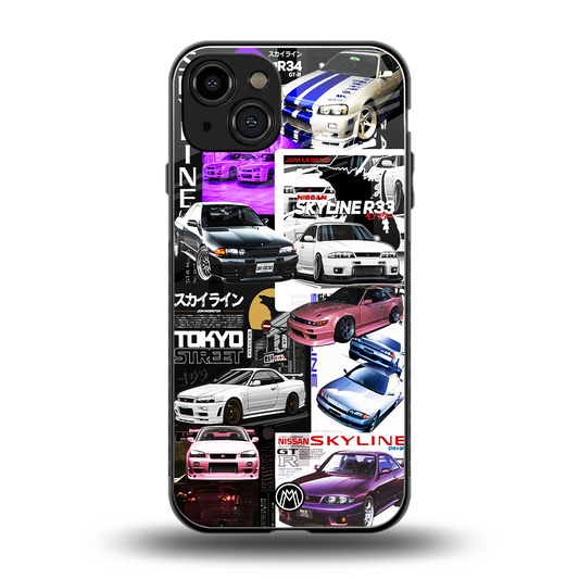japan core back phone cover | glass case for iphone 15