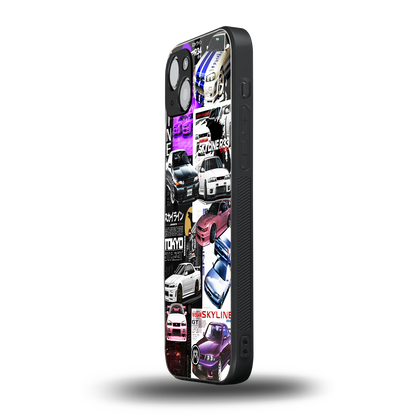 japan core back phone cover | glass case for iphone 15