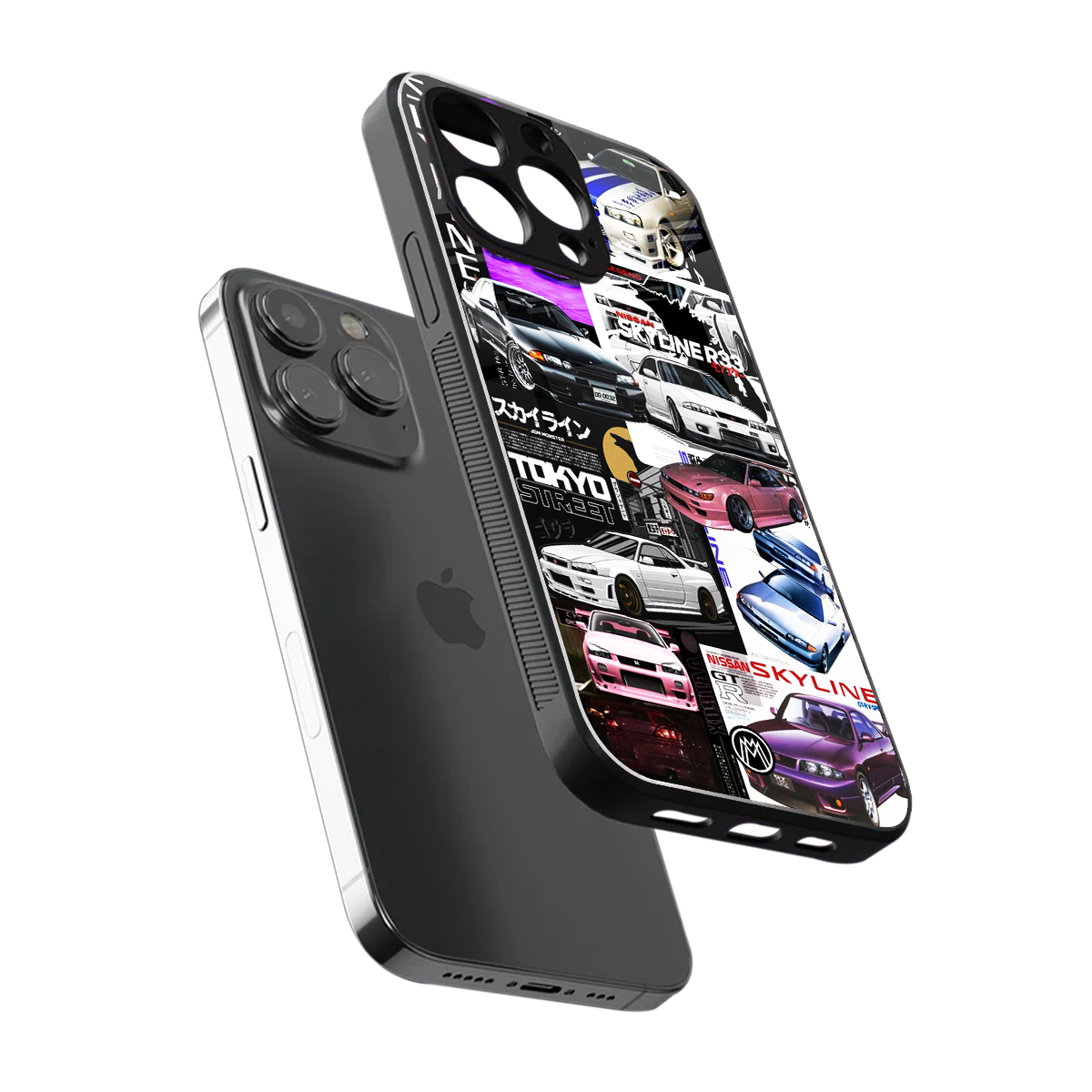 japan core back phone cover | glass case for iphone 15 pro