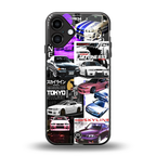 japan core back phone cover | glass case for iphone 16 plus