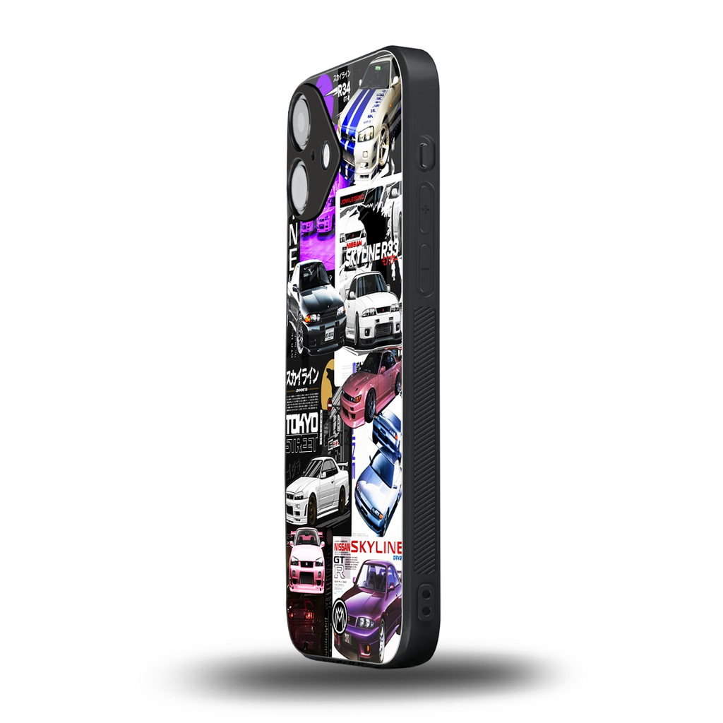 japan core back phone cover | glass case for iphone 16 plus