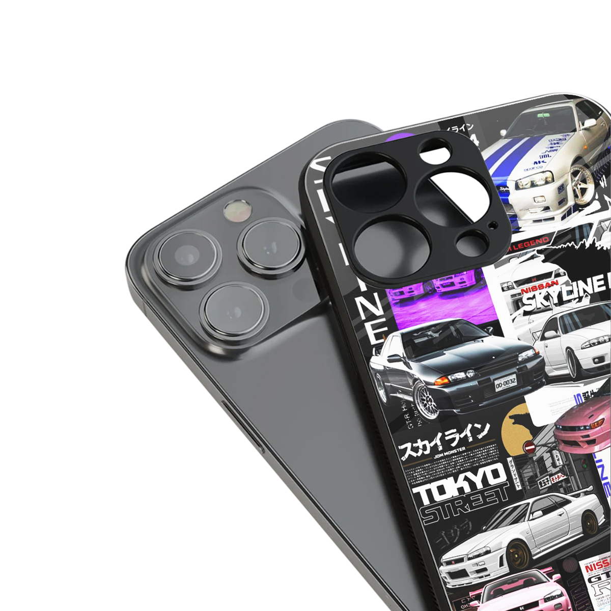 japan core back phone cover | glass case for iphone 16 plus