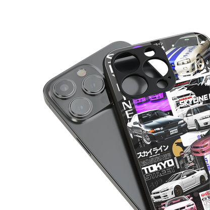 japan core back phone cover | glass case for iphone 14 pro max