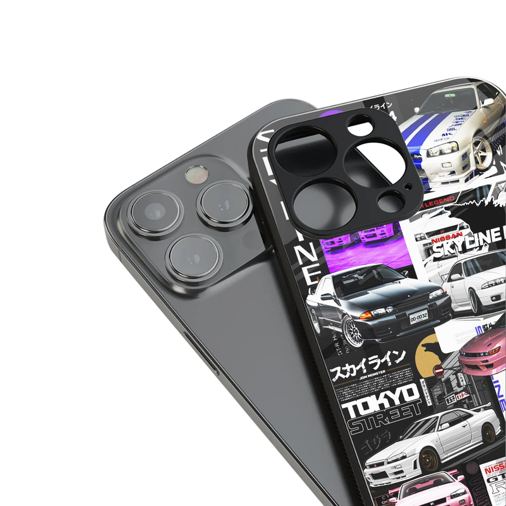 japan core back phone cover | glass case for iphone 15 plus