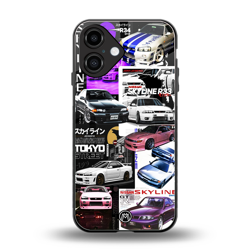 japan core back phone cover | glass case for iphone 16