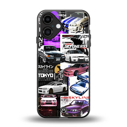 japan core back phone cover | glass case for iphone 16