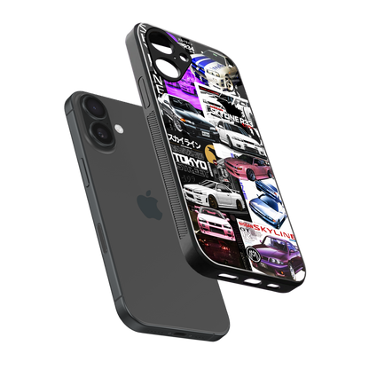 japan core back phone cover | glass case for iphone 16