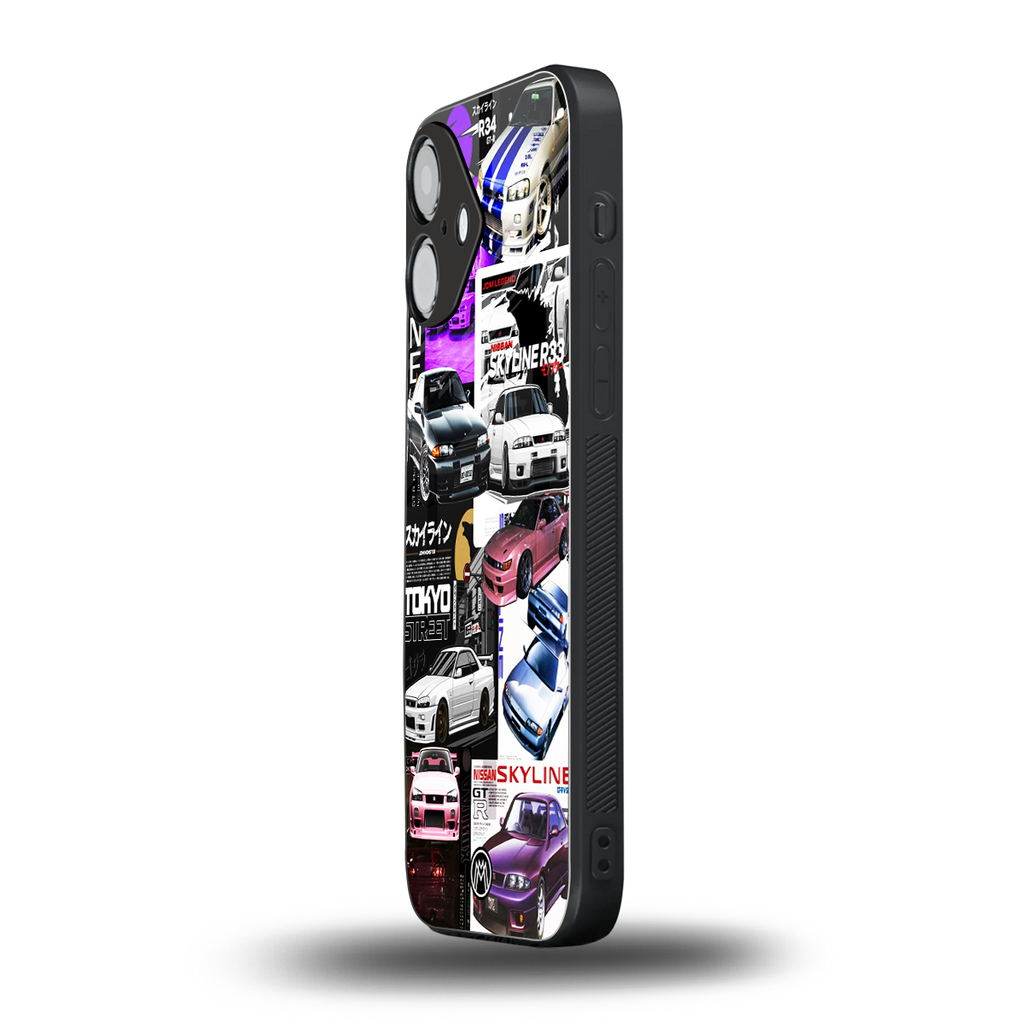 japan core back phone cover | glass case for iphone 16