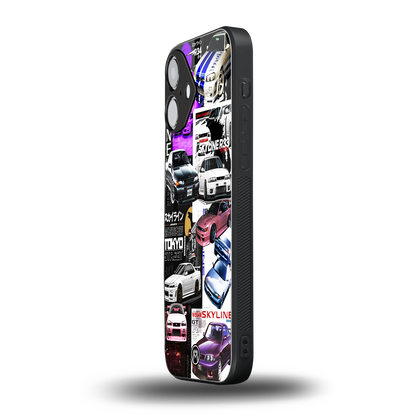 japan core back phone cover | glass case for iphone 16