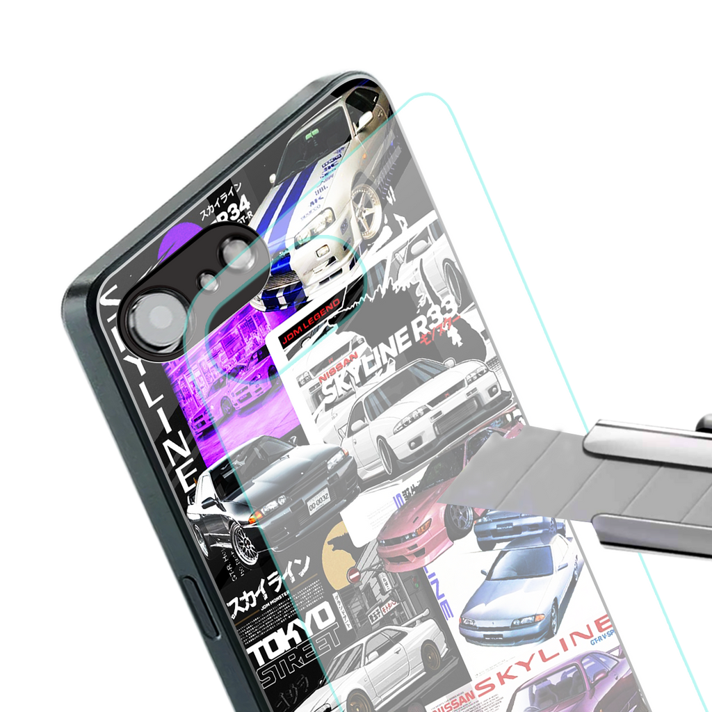 japan core back phone cover | glass case for iphone 16e