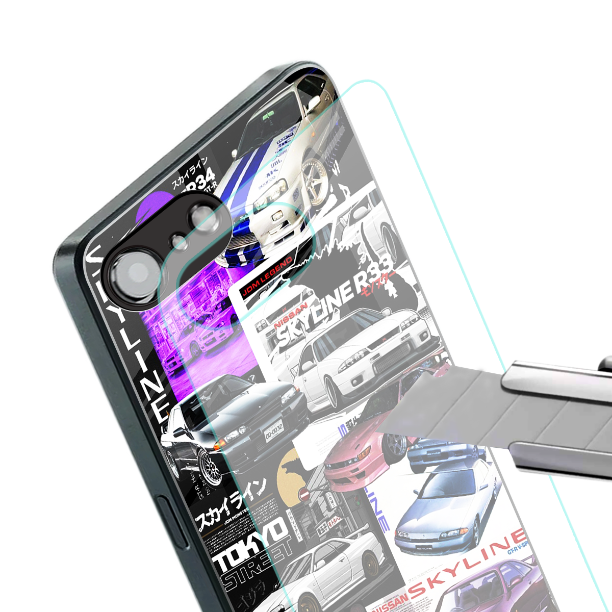 japan core back phone cover | glass case for iphone 16e