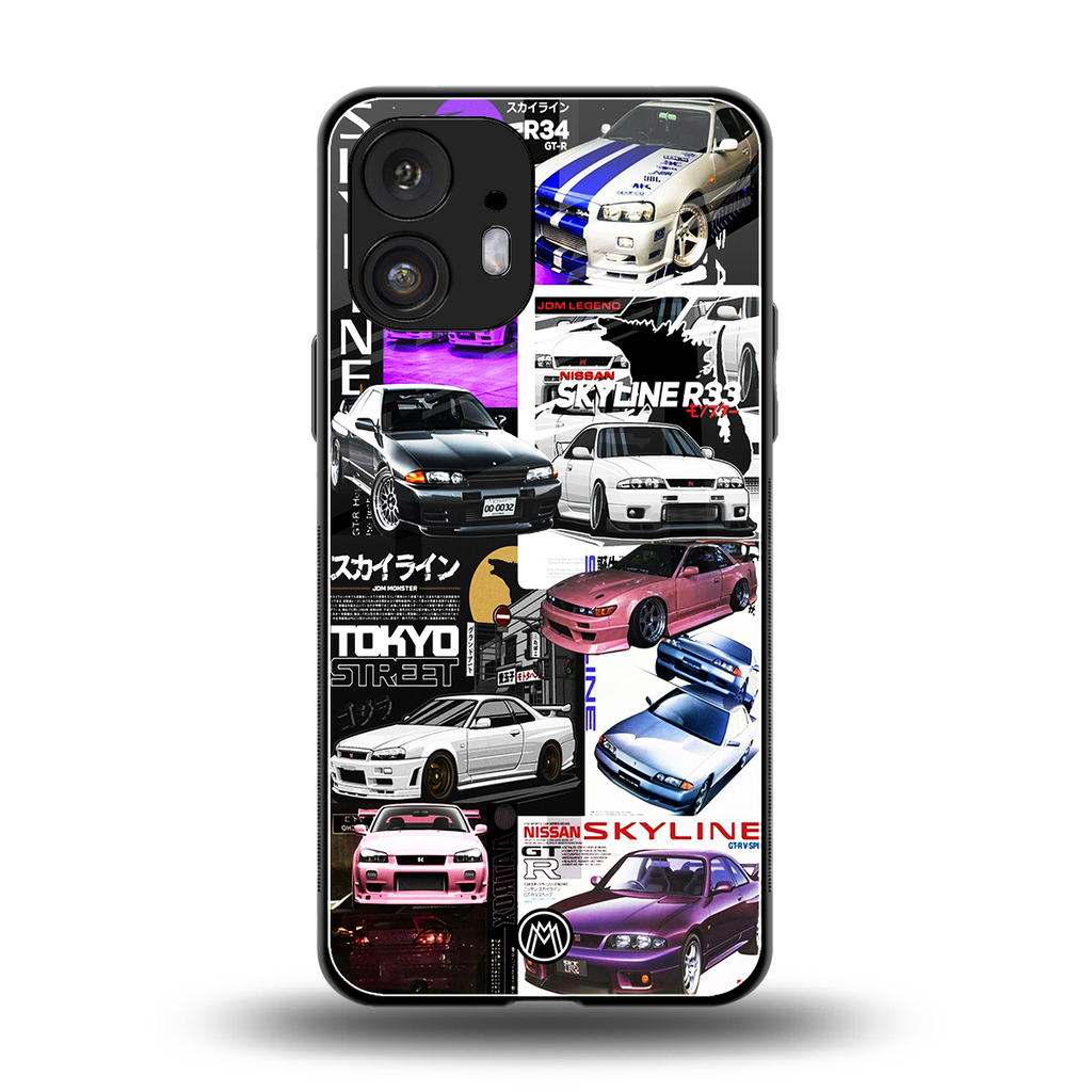 japan core back phone cover | glass case for nothing phone 2