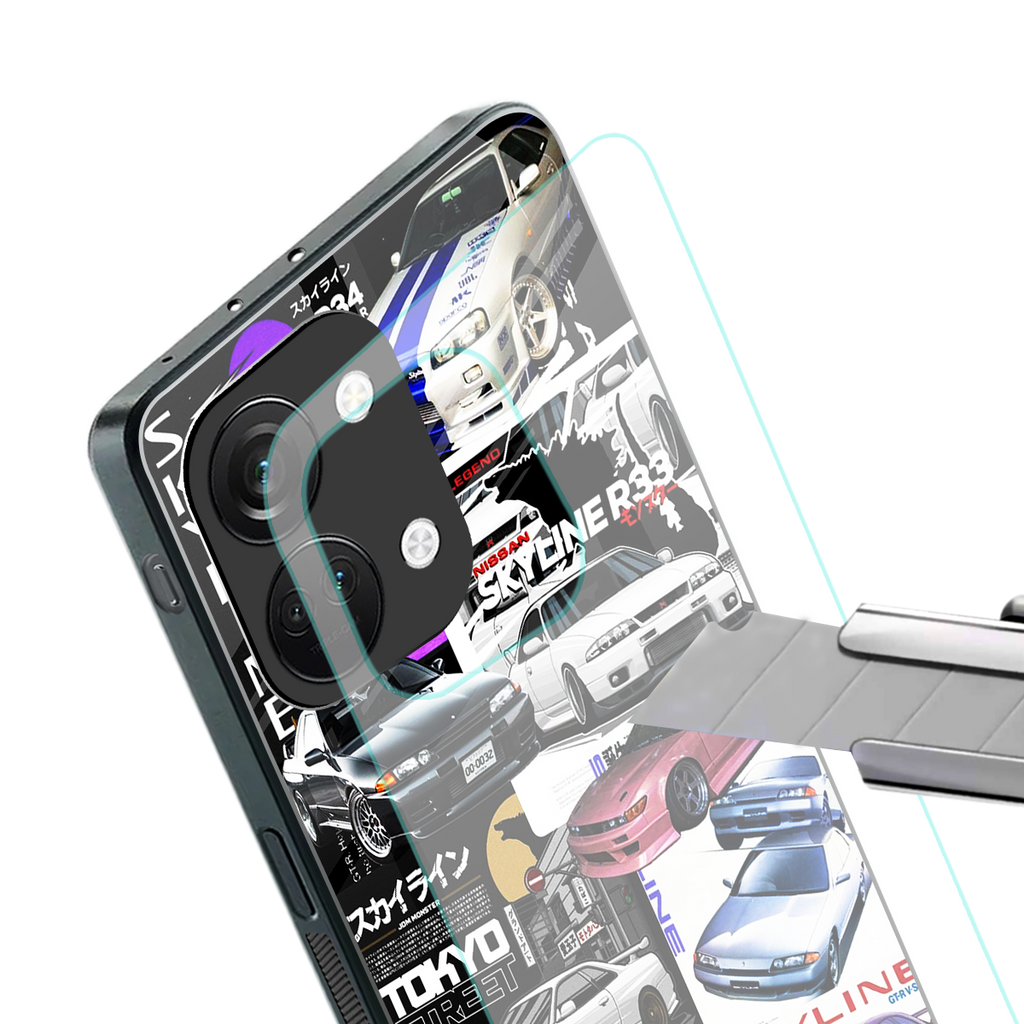 japan core back phone cover | glass case for oneplus nord 3
