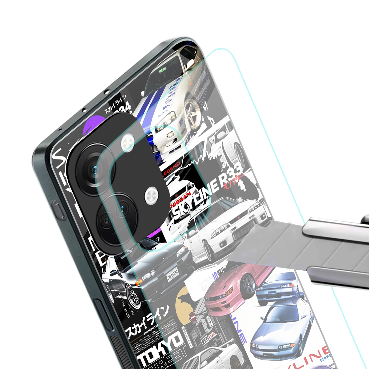 japan core back phone cover | glass case for oneplus nord 3