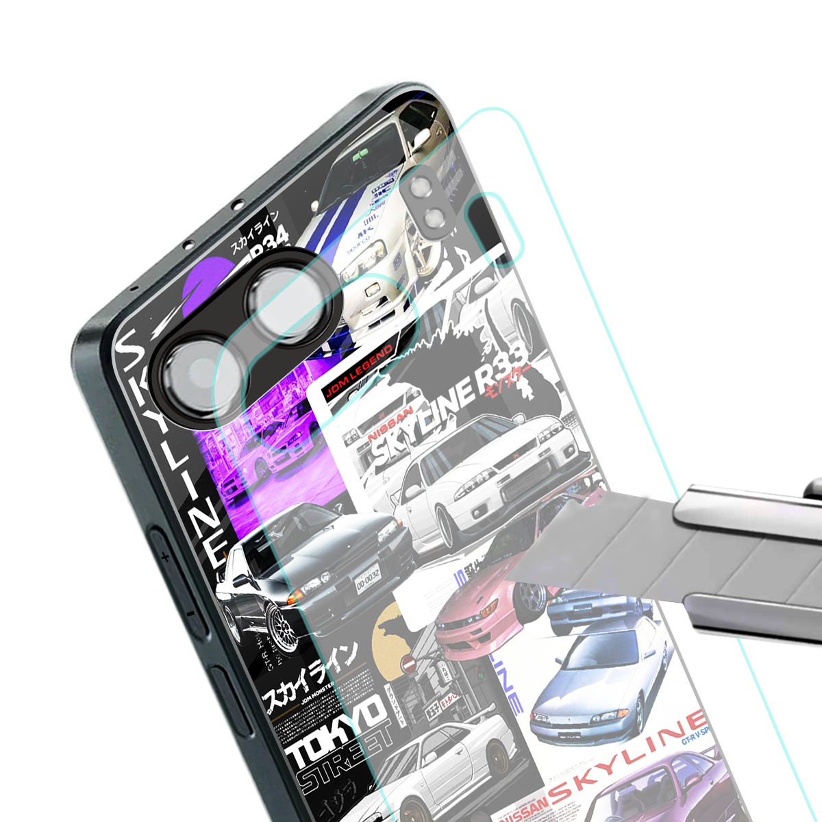 japan core back phone cover | glass case for oneplus nord 4