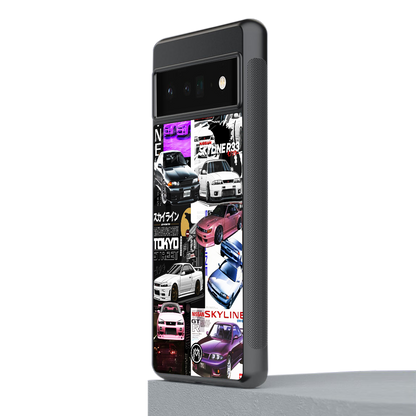 japan core back phone cover | glass case for google pixel 6 pro