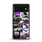 japan core back phone cover | glass case for google pixel 6
