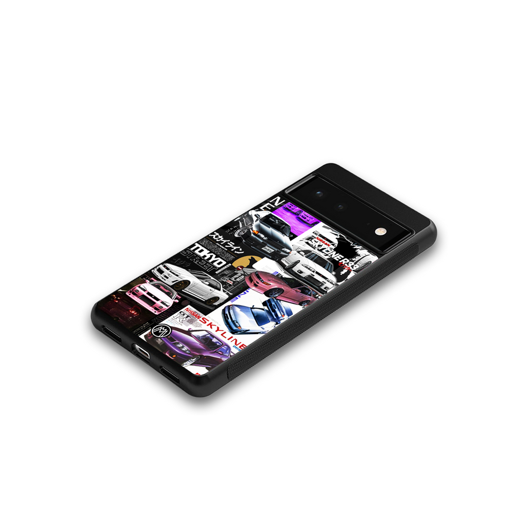 japan core back phone cover | glass case for google pixel 6