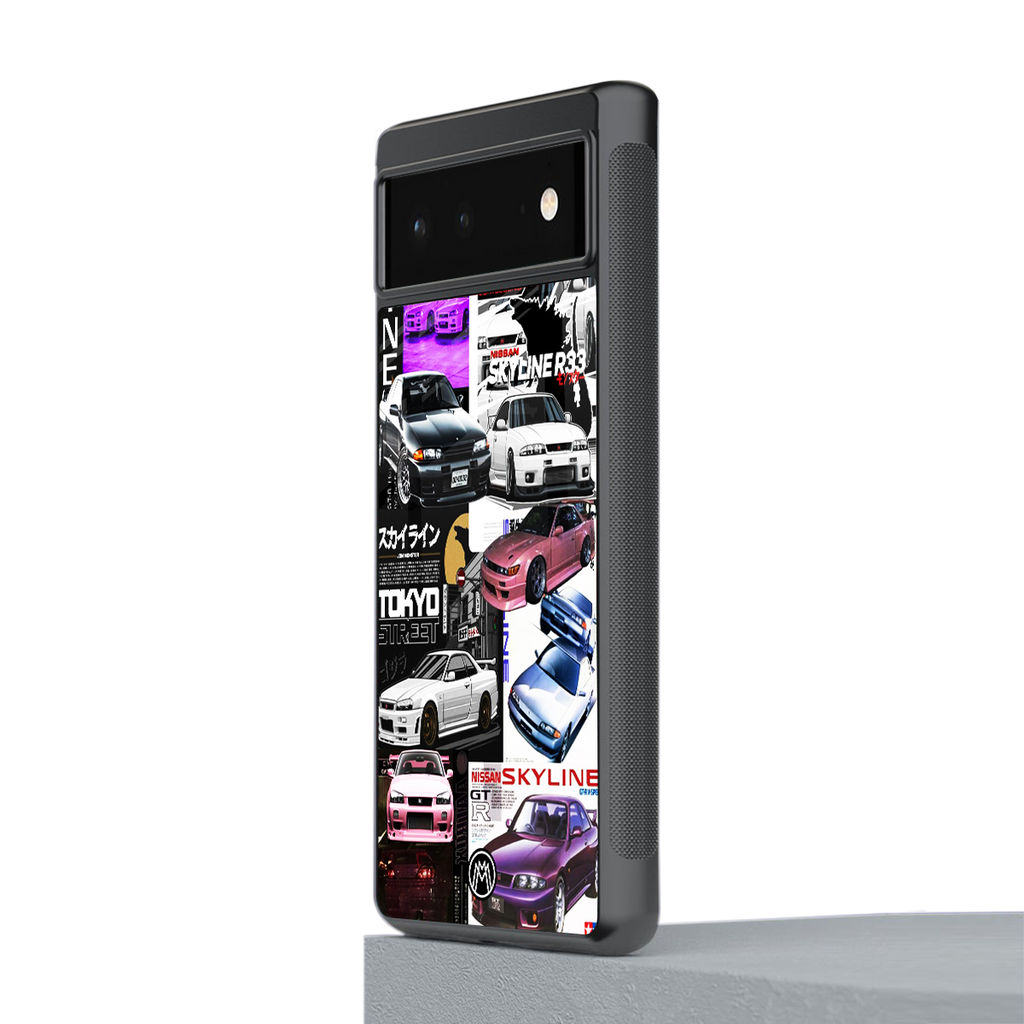 japan core back phone cover | glass case for google pixel 6