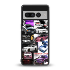 japan core back phone cover | glass case for google pixel 7 pro