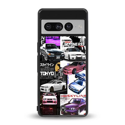 japan core back phone cover | glass case for google pixel 7 pro