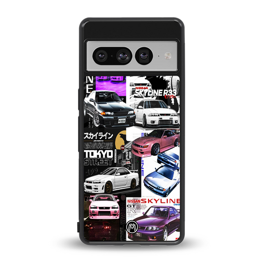 japan core back phone cover | glass case for google pixel 7 pro