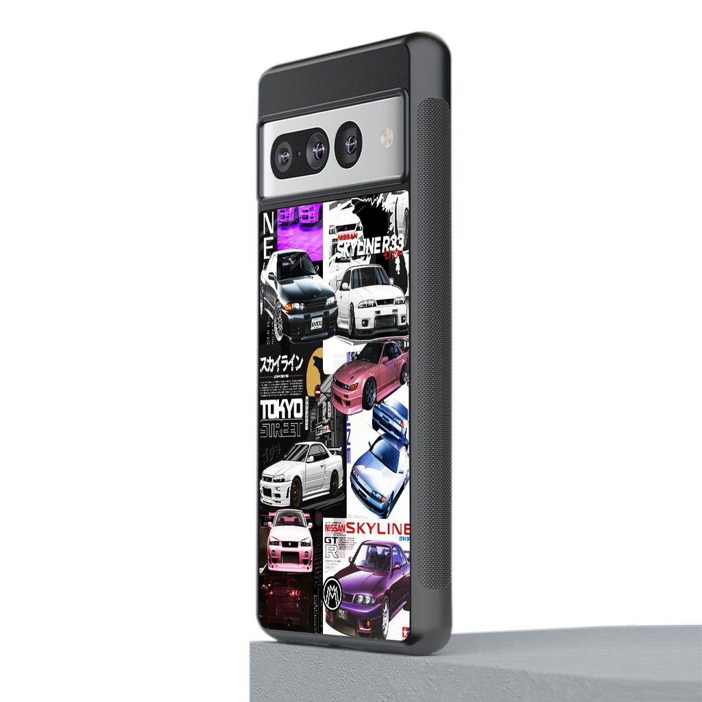japan core back phone cover | glass case for google pixel 7 pro