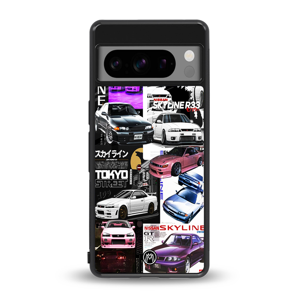 japan core back phone cover | glass case for google pixel 8 pro