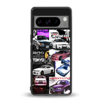 japan core back phone cover | glass case for google pixel 8 pro