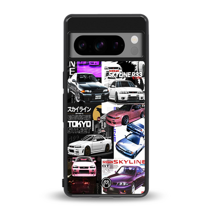 japan core back phone cover | glass case for google pixel 8 pro