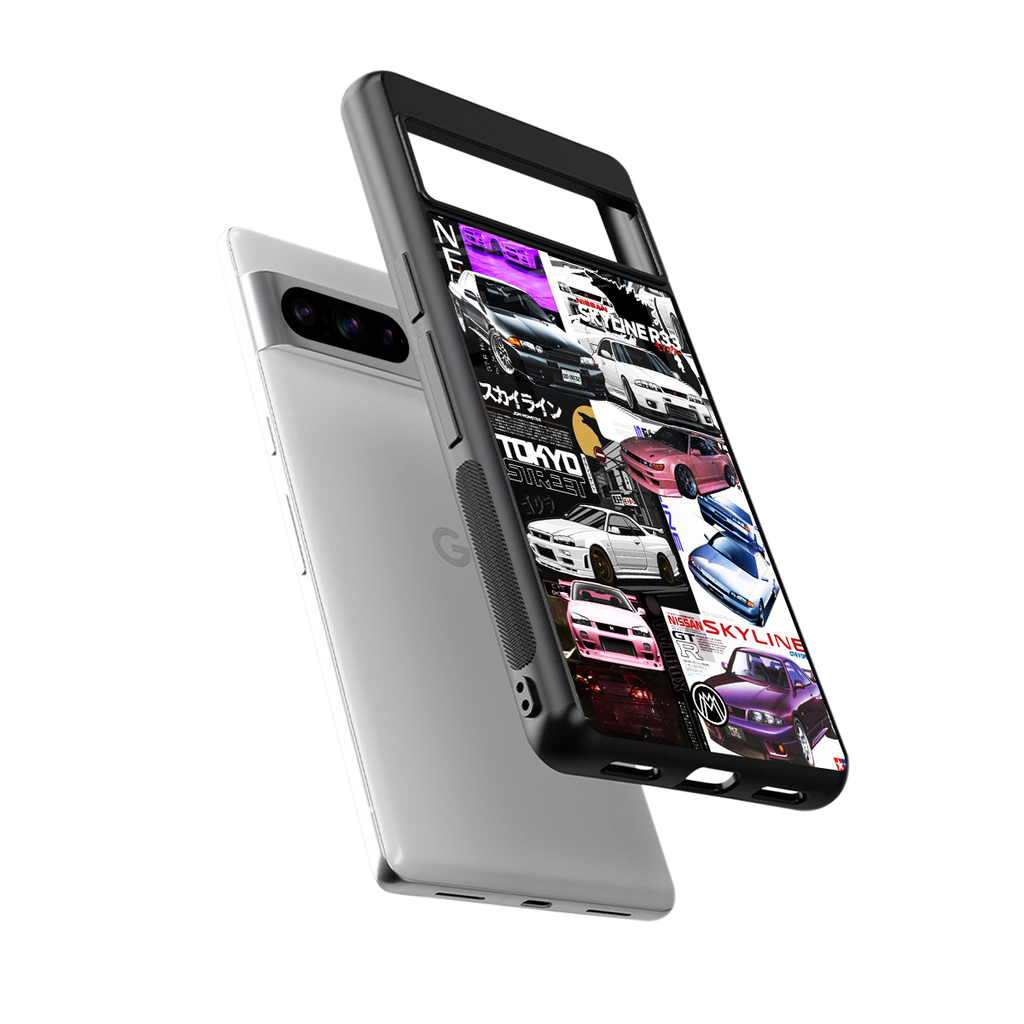 japan core back phone cover | glass case for google pixel 8 pro