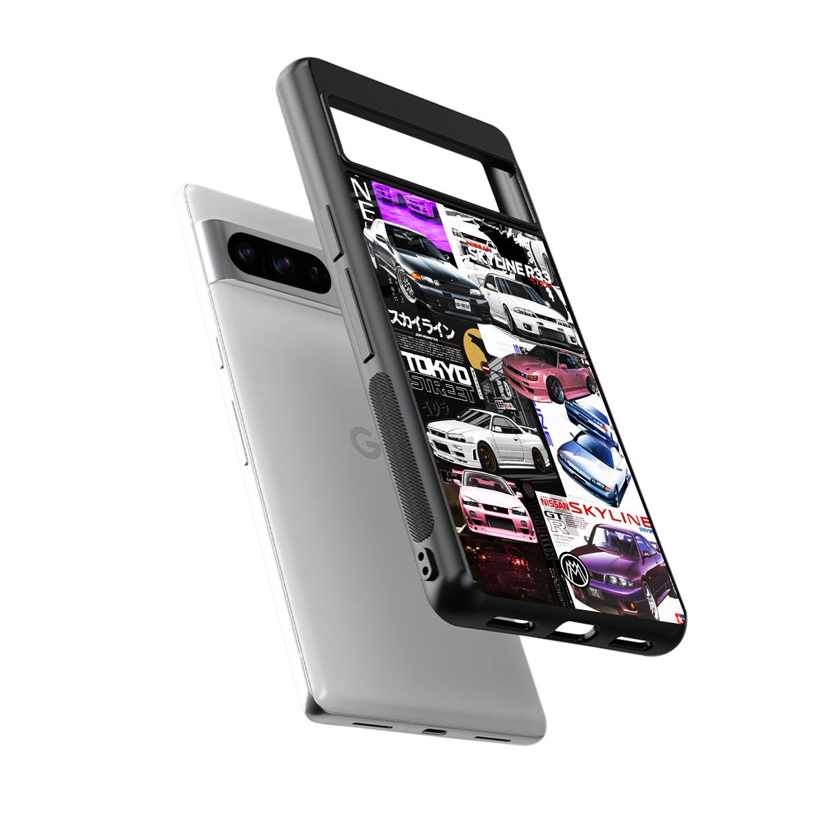japan core back phone cover | glass case for google pixel 8 pro