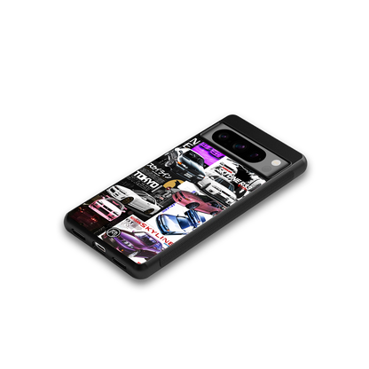 japan core back phone cover | glass case for google pixel 8 pro