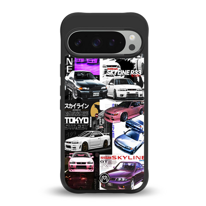 japan core back phone cover | glass case for google pixel 9 pro xl