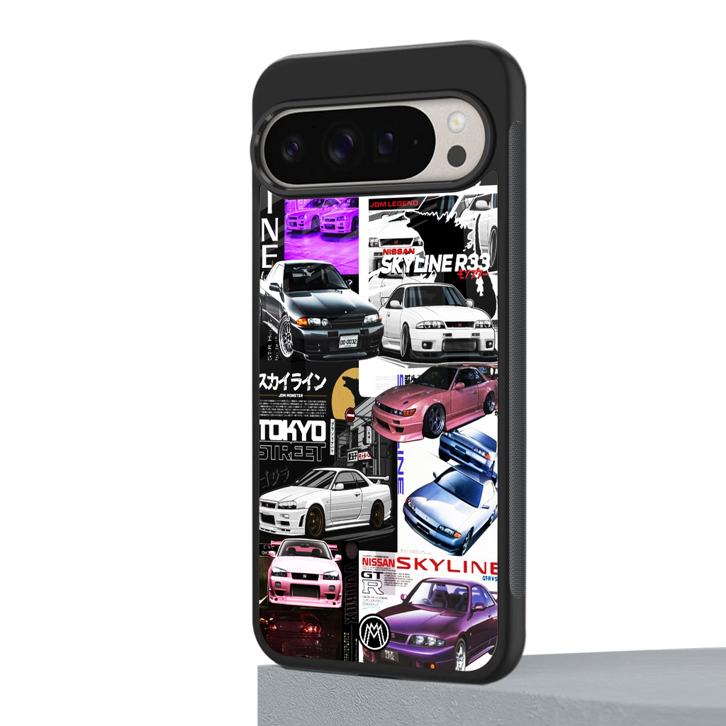 japan core back phone cover | glass case for google pixel 9 pro