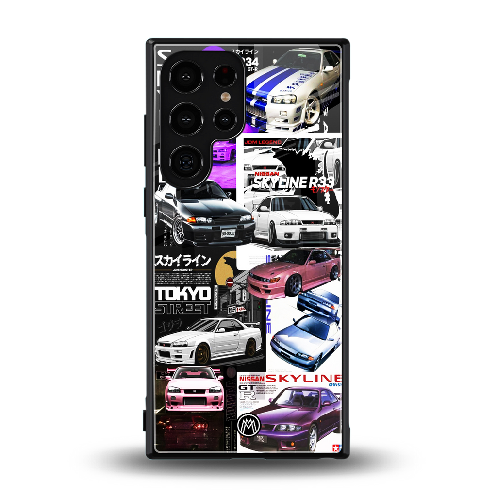japan core back phone cover | glass case for samsung galaxy s23 ultra