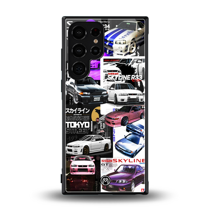 japan core back phone cover | glass case for samsung galaxy s23 ultra